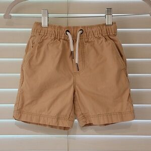 Tommy Bahama Drawstring Cotton Shorts Boys Size XS 4 Khaki Tan Elastic Waist